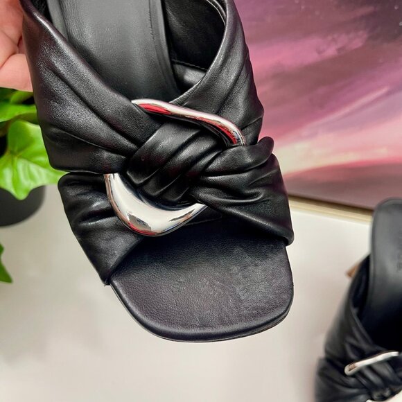 Vince Women's Qiqi Slip On Embellished High Heel Sandals in Black Size 6.5 - Picture 9 of 14